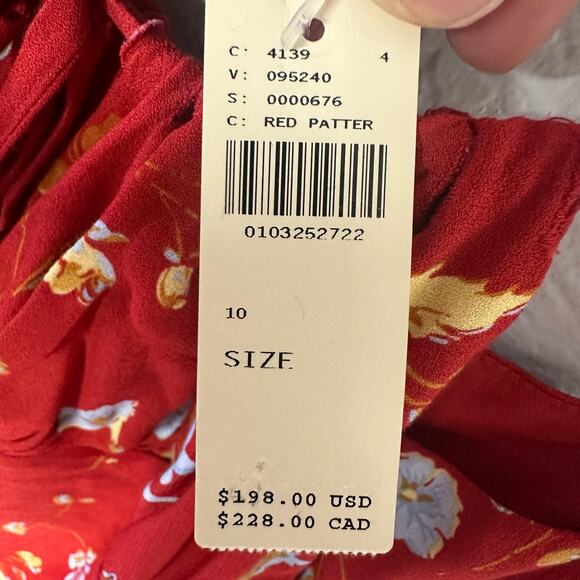 NWT REFORMATION ‘Camira Floral Empire Waist Dress Slipdress - Picture 6 of 8